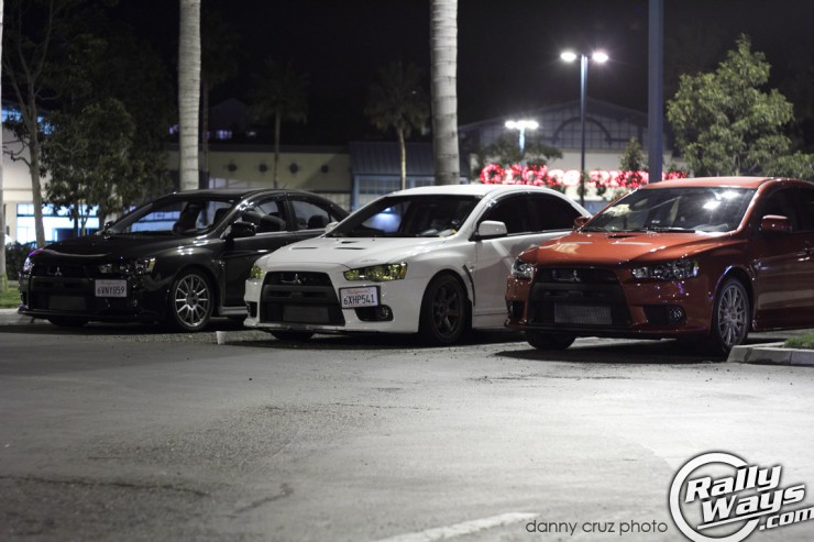 Tacos and Tuners Evo X's