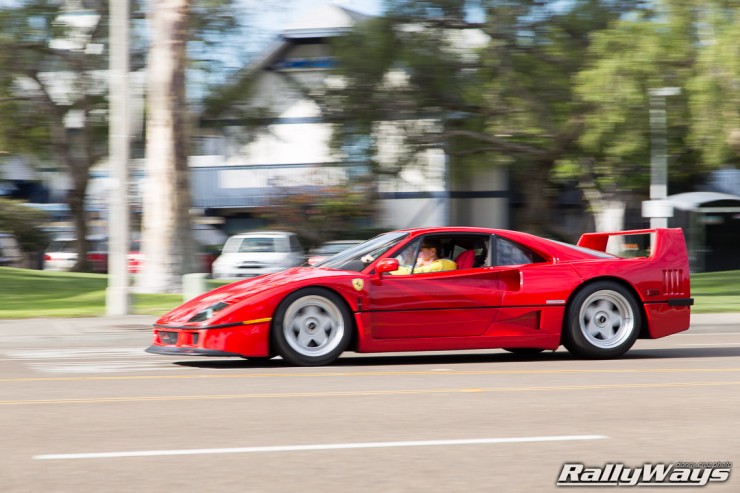 Ferrari F40 in Action Photo Sequence 5