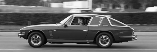 Jensen Interceptor in Black and White