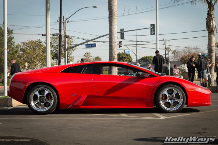 Red Lamborghini Murcielago Profile Shot