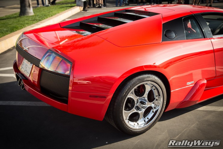 Red Lamborghini Murcielago Rear