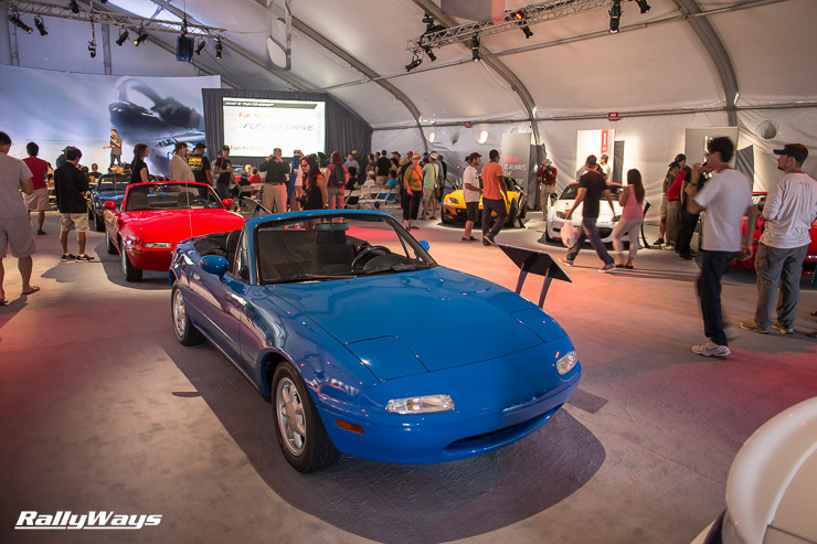 Rare early Miatas held on to by Mazda USA for display purposes.