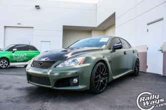 Wrapped Green Lexus IS-F