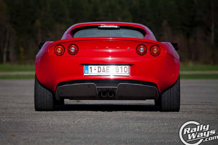 2012 Ardent Red Lotus Elise Rear