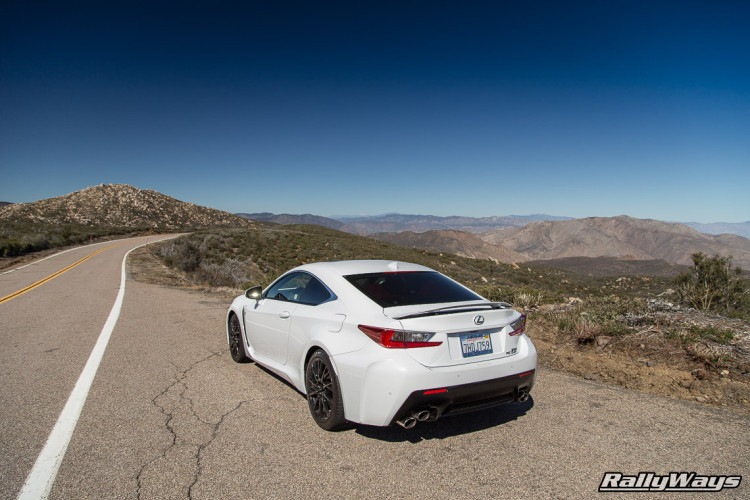 Lexus RC-F in the Mountains